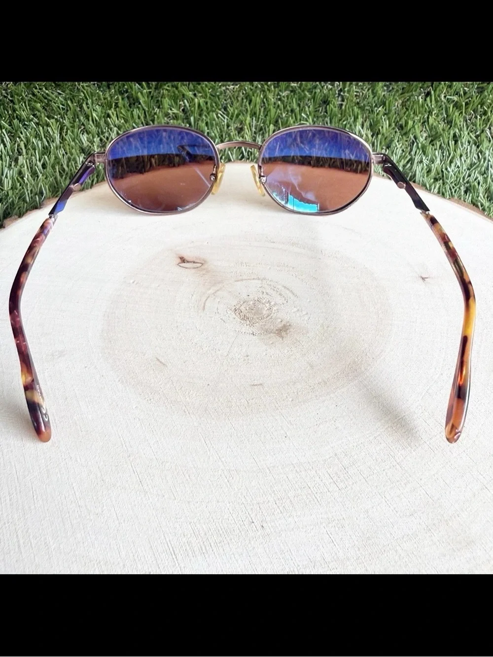 Vintage Serengeti Rutgers DR6410 Sunglasses Bronze Tortoise Japan Round Frame